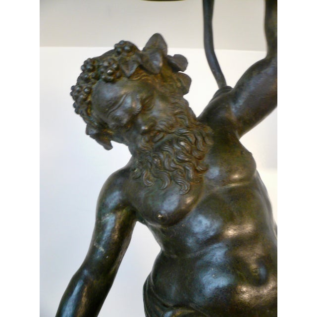 19th Century Italian Grand Tour Bronze Figure of Silenus, God of Wine For Sale - Image 11 of 12