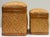 Asian Vintage Lidded Woven Wicker Nesting Baskets, Pair For Sale - Image 3 of 5