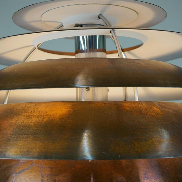 Mid-Century Modern Italian Copper and Metal Pendant Light from Stilnovo, 1960s For Sale - Image 6 of 11