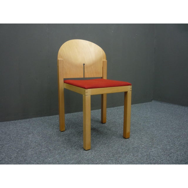 Black Postmodern Dining Chair by Arno Votteler, 1980s For Sale - Image 8 of 8