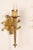 Gold French Torch-Style Hammered Iron Sconces - A Pair For Sale - Image 8 of 10