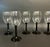 Vintage set of 5 wine glasses by Crystal D’Arques / Arcoroc, made in France. These glasses feature sleek black hexagonal...