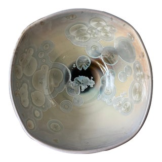 Bill Campbell Crystalline Glazed Bowl Handcrafted in 2016 For Sale