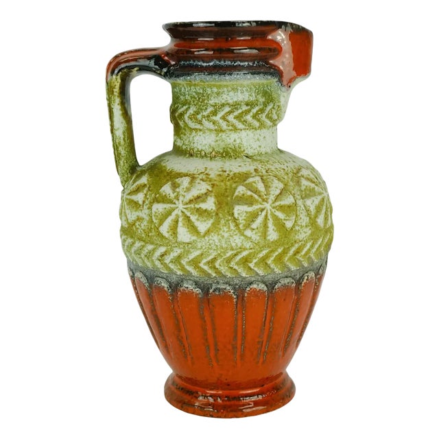 Mid-Century Model 73 30 Vase or Jug with Abstract Decor from Bay Keramik, 1960s For Sale