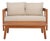 Owen Loveseat + Table, Natural/Taupe For Sale