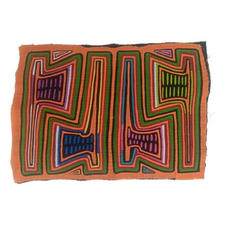 Mola Fabric by Cuna Indians from San Blas Island, Panama, 1970s For Sale