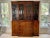 Mid 20th Century Vintage Mahogany Breakfront China Cabinet With Drop Down Secretary Desk For Sale - Image 13 of 13
