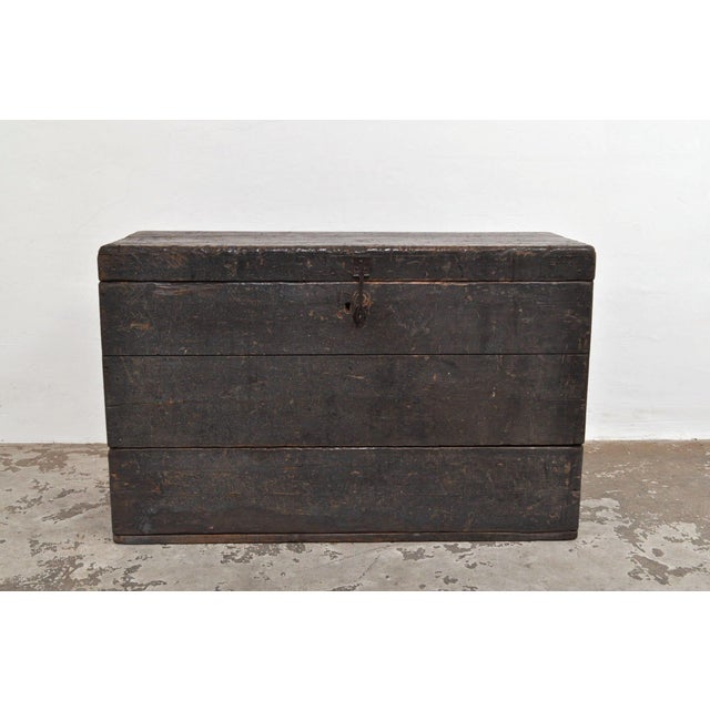 Antique Pine Chest with Drawer, 1870s For Sale - Image 3 of 13
