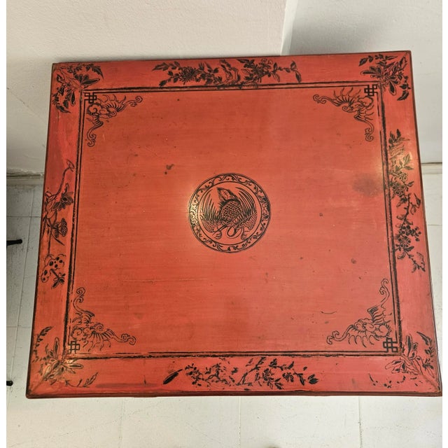 Blue Lacquered Table in wood For Sale - Image 4 of 6