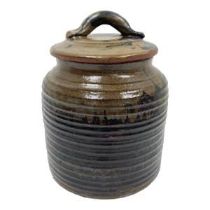 1970s Studio Pottery Vessel in Japanese Water Jar Form