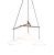 Daniel Becker 'Emily 3' Chandelier in Brass With Oak Frame for Moss Objects For Sale - Image 12 of 13