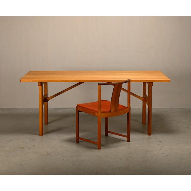 Mid-Century Modern Vintage Danish Oak Dining Table by Børge Mogensen, 1960s For Sale - Image 3 of 18