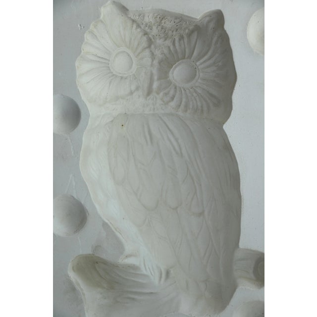 Vintage Mid-Century Modern Ceramic Owl Mold For Sale - Image 4 of 6