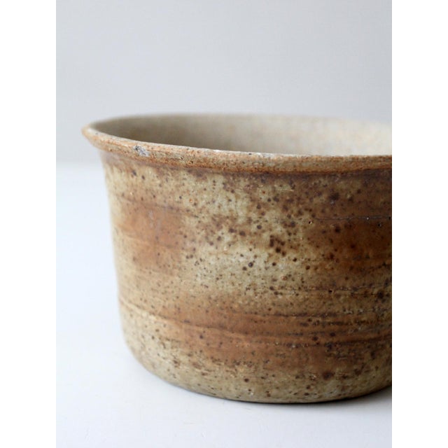 Mid 20th Century Vintage Studio Pottery Bowl Cachepot For Sale - Image 5 of 12