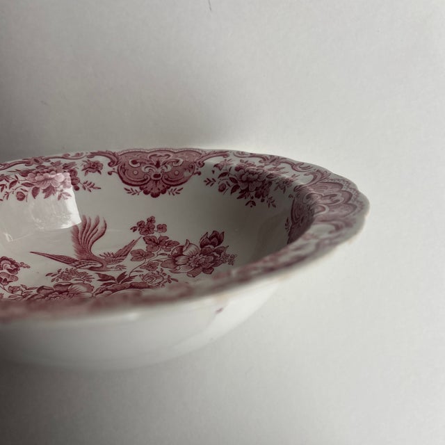 Antique English Ridgway “Windsor” Red Transferware Bowl, Staffordshire For Sale - Image 6 of 7