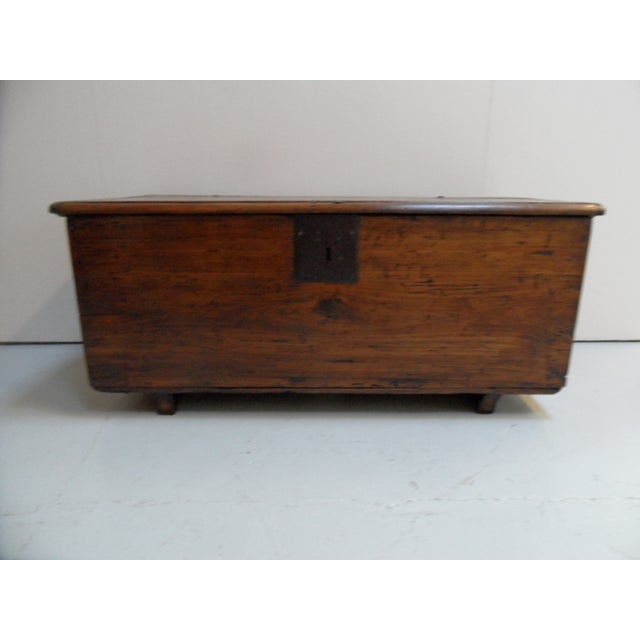Wood Antique Dutch Wood Chest For Sale - Image 7 of 12