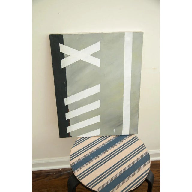 Minimalistic Vintage Modern Painting For Sale In New York - Image 6 of 8
