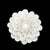 3d Ceramic Porcelain Flower Wall Decor Set - 5 Piece Mixed Floral Wall Hangings Peony Rose Daisy White For Sale In San Diego - Image 6 of 12