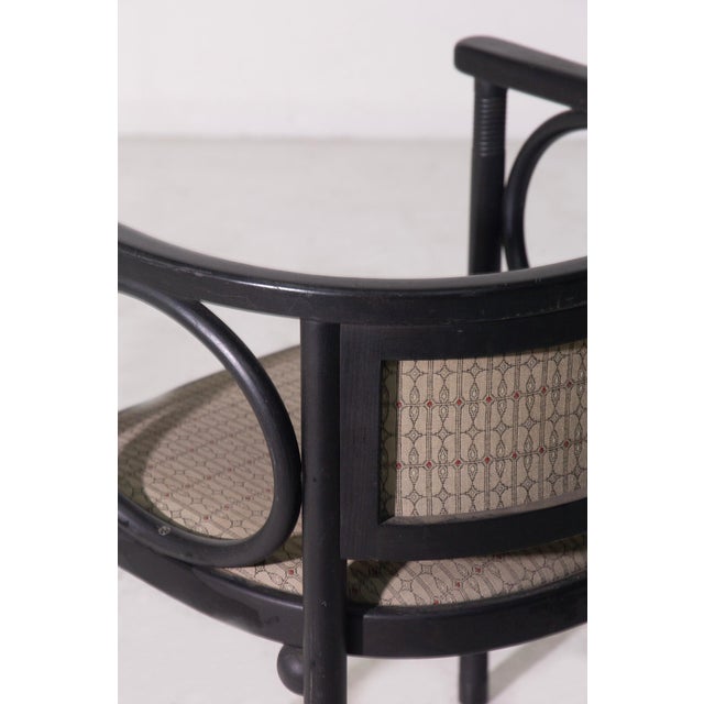 Black Art Deco Chair by Josef Hoffmann for Wittman Wiener Werkstatte, 1920s For Sale - Image 8 of 10