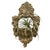 Rococo 1978 Italian Gilt Chalkware Putti Wall Pocket, Baroque Revival For Sale - Image 3 of 12