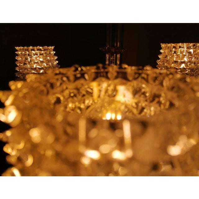 1940s Mid-Century Italian Rostrato Murano Glass Chandelier from Ercole Barovier, 1940s For Sale - Image 5 of 13