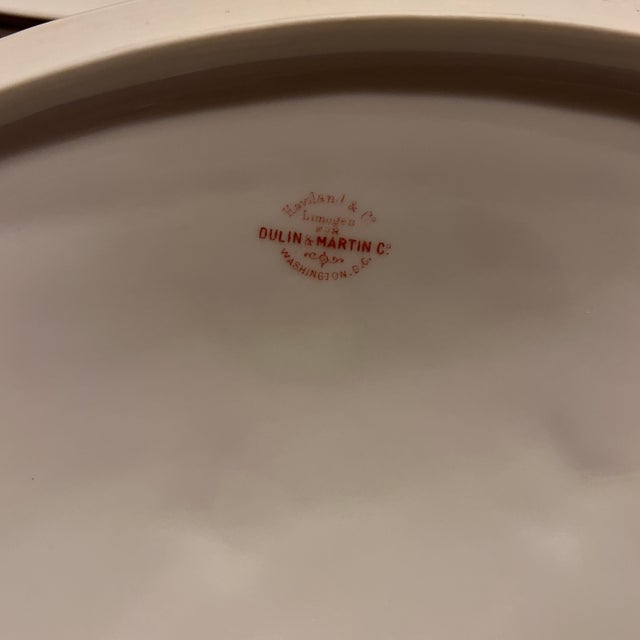 Ceramic 1900s Haviland Limoges for Dulin & Martin Footed Tureen Featuring Roses For Sale - Image 7 of 10