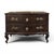 Rococo 19th Century Italian Walnut and Inlaid Bow Front Commode For Sale - Image 3 of 16