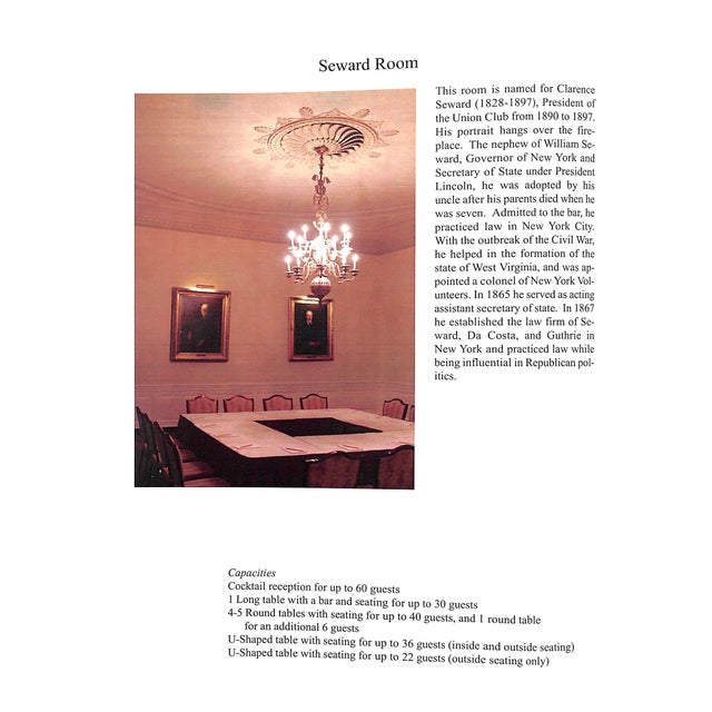 Union Club of the City of New York Event Prospectus For Sale - Image 17 of 17