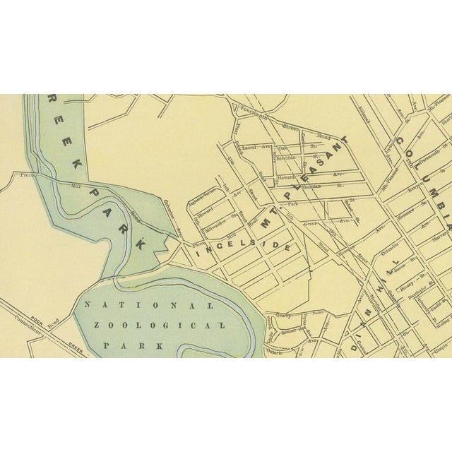 Antique Map of Washington, D.C., The Nations Capital from Rand McNally, 1899 For Sale - Image 4 of 12