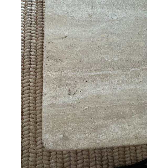 Two Piece Triangular Travertine Coffee Tables, 1970s, France For Sale - Image 15 of 18