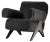 Mongolian Fur Souvenir Armchair by Gio Pagani For Sale
