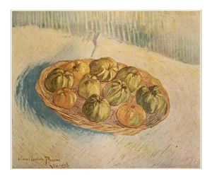1947 After Vincent Van Gogh "Basket Full of Apples", First Edition Parisian Print