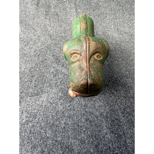 Antique Green Cast Iron Dog Nutcracker For Sale - Image 18 of 18