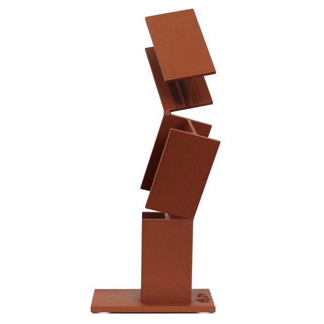 Hi-Beam 1 - Modern Steel Geometric Sculpture Original Artwork by Granville Beals For Sale In Los Angeles - Image 6 of 9
