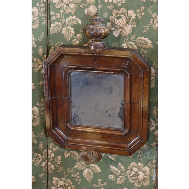Brown Octagonal Mirrors, Set of 2 For Sale - Image 8 of 12