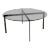 Smoked Glass Round Top X-Base Coffee Table For Sale
