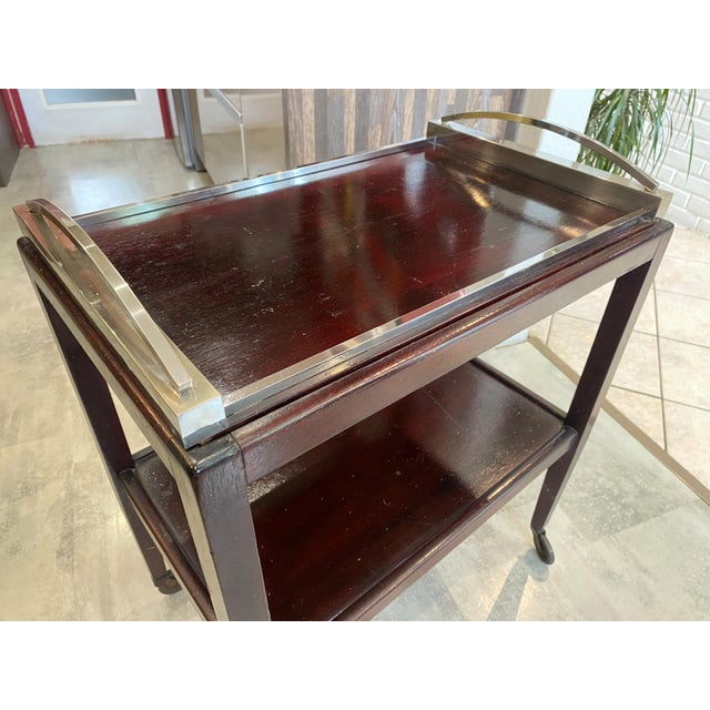 Art Deco Bar Trolley with Removable Tray, 1930s For Sale - Image 17 of 18