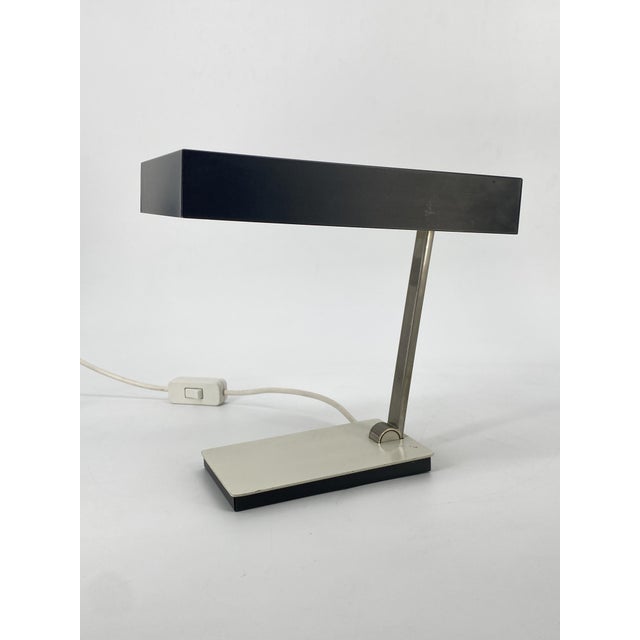 a table lamp * Manufacturer: Kaiser Idell lights * Origin: Germany * Material: metal * Color: White, Silver, Gray * Era:...