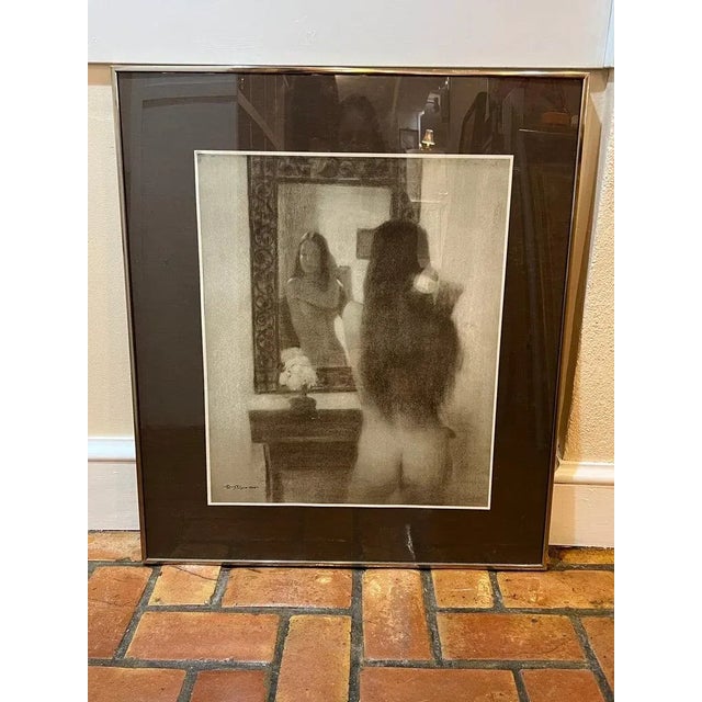 Mid-Century Modern Large Signed Nude by Stilson Circa 1966 For Sale - Image 3 of 13