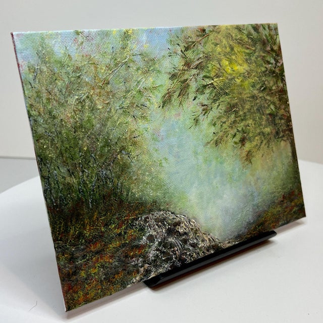 Uncover the breathtaking allure of "Falling Water", a captivating 6"x 8" acrylic painting on a canvas panel. Immerse...