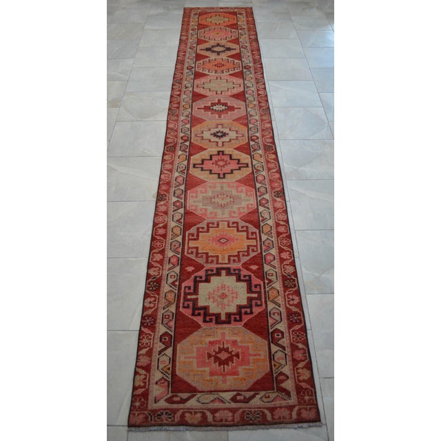 1970s 1970s Colorful Runner Kurdish Herki Hand-Knotted Rug For Sale - Image 5 of 12