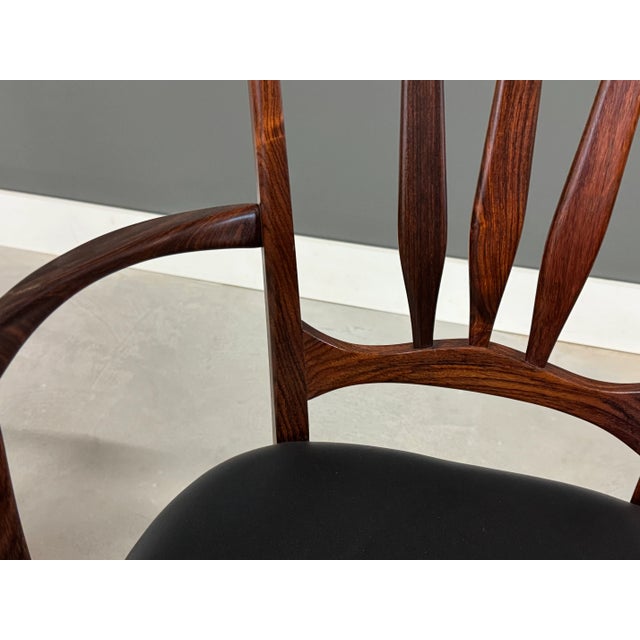 Black 1960s Danish Modern Rosewood Ingrid Dining Chairs by Koefoeds Hornslet - Set of 4 For Sale - Image 8 of 10