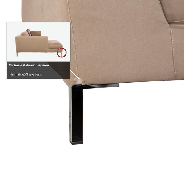 Beige Luca Fabric Corner Sofa from La Nouva Casa For Sale - Image 8 of 17