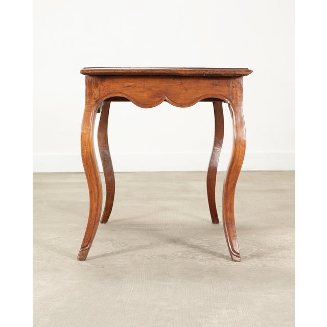 18th Century 18th Century Country French Provincial Walnut Writing Desk For Sale - Image 5 of 18