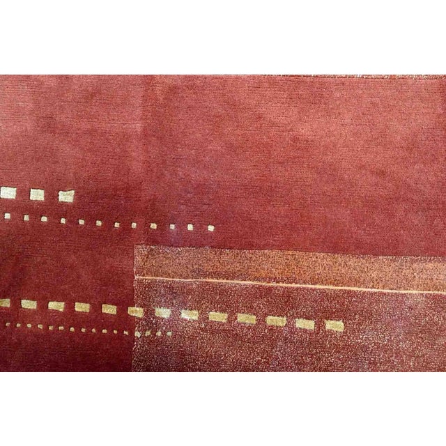 1970s Handmade Vintage Tibetan Khaden Rug 5.6' X 7.8' For Sale - Image 12 of 13