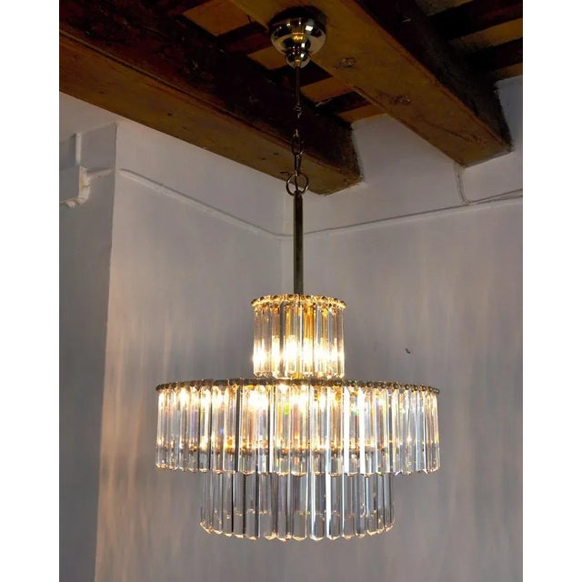 Kinkeldey German 3 Tiers Chandelier from Kinkeldey, 1970 For Sale - Image 4 of 9