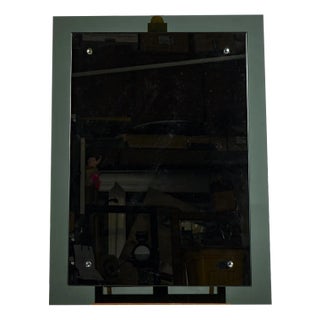 Mirror with Smoked Glass and Embossing, 1970s For Sale