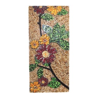 Large Vintage Glass Mosaic Wall Art For Sale