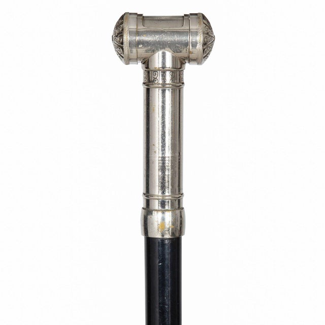 Victorian Antique Smoker’s Cane Walking Stick With Money & Matches Box For Sale - Image 4 of 9