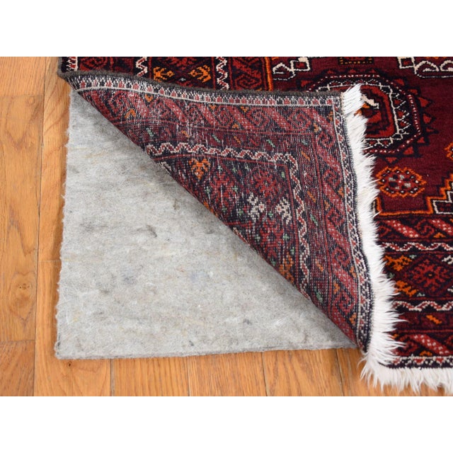 1950s 1950s Red Vintage Bokhara Rug For Sale - Image 5 of 9